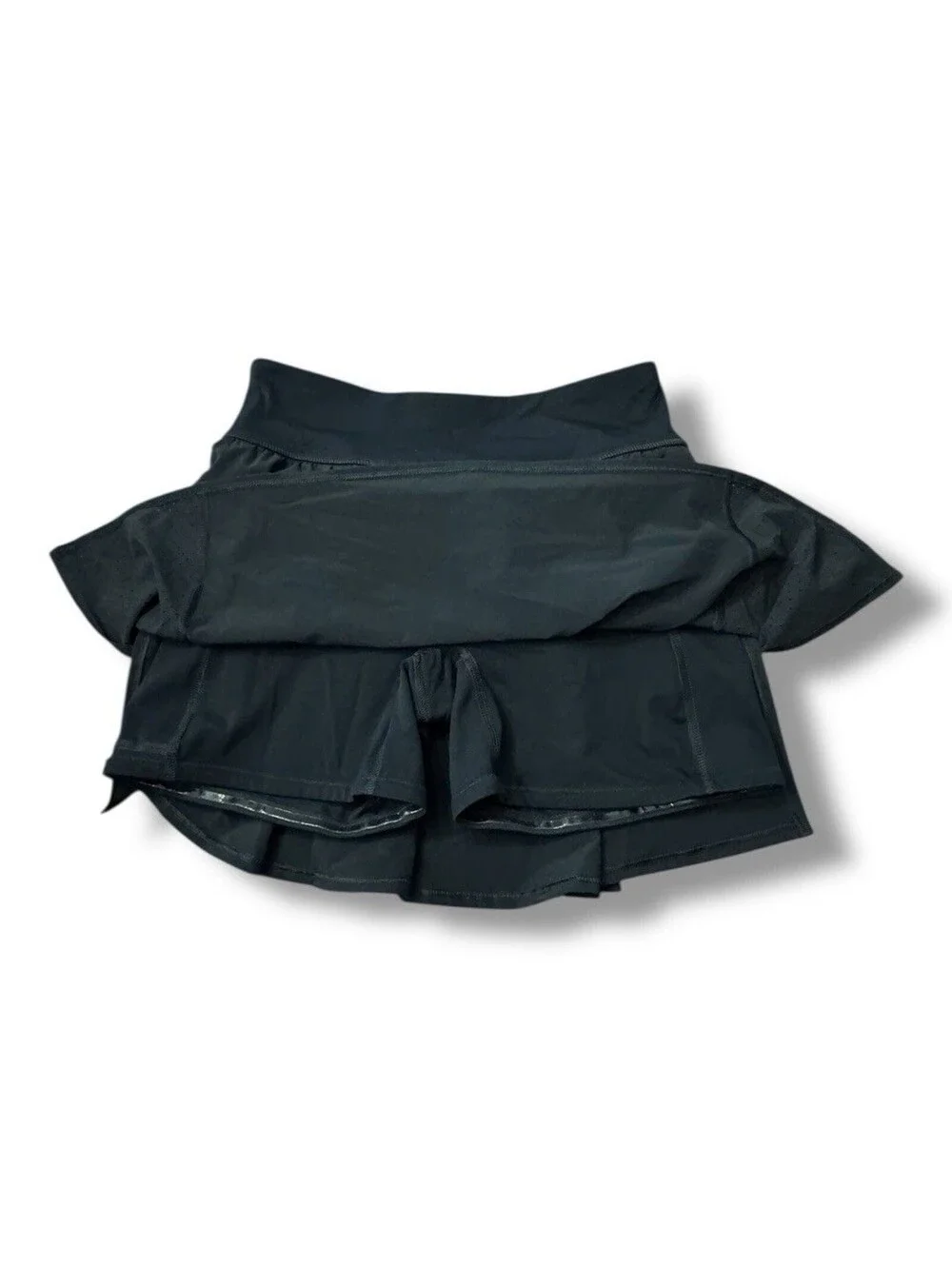 SPANX Shape Get Moving Black Skort Activewear Perforated Shorts Women’s Sz S